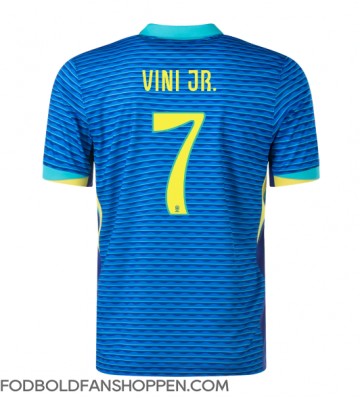 Brasilien Vinicius Junior #7 Udebanetrøje Copa America 2024 Kortærmet